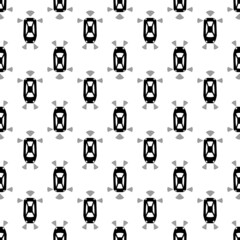 Poster - Top view smart car pattern seamless background texture repeat wallpaper geometric vector