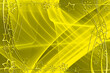 canvas print picture - Weihnachten Hintergrund Abstrakt gelb weiß silber gold schwarz hell dunkel Sterne und Schneeflocken Spiralen mit Linien und Wellen