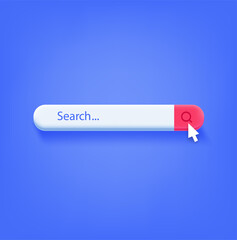 Aufkleber - Web searching bar vector illustration