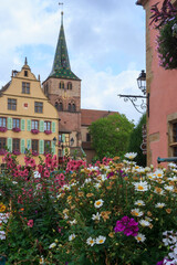 Wall Mural - View of the Turckheim during the summer in Alsace