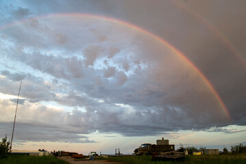 landscape with rainbow