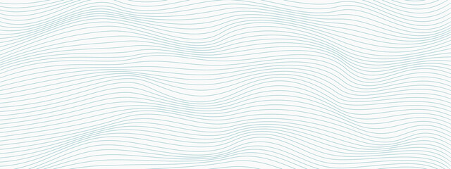 monochrome thin light blue linear abstract curved wavy vertical pattern for background, wallpaper, b