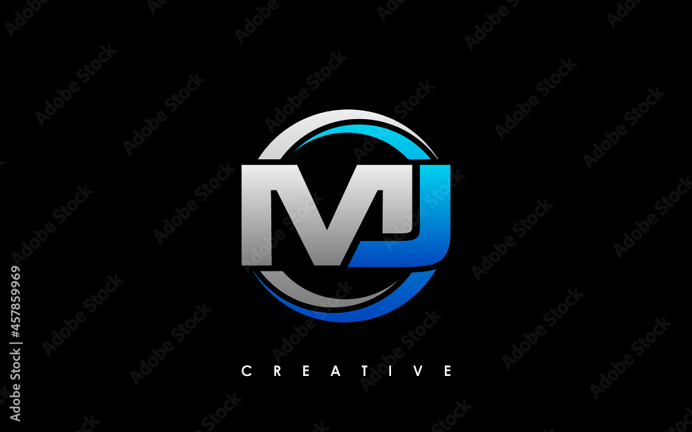 Mj Inital Design MJ Letter Initial Logo Design Template Vector Illustration Stock Vector ...
