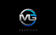 MG Letter Initial Logo Design Template Vector Illustration