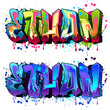 Graffiti styled Name Design - Ethan