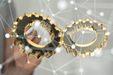 Aufkleber - Engineering And Design Image gears