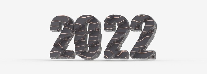 Aufkleber - happy new year 2022 on the background