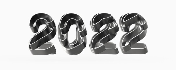 Poster - happy new year 2022 on the background