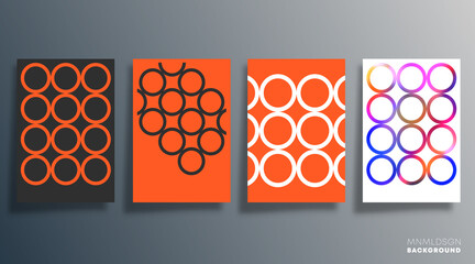 Geometric minimal shape design or flyer, poster, brochure cover, background, wallpaper, typography, or other printing products. Vector illustration