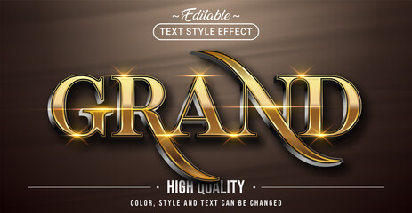 Poster - Editable text style effect - Grand text style theme.