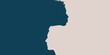 © melita - Racial equality anti-racism concept poster. Profile head silhouette of African American man intersecting into another Caucasian man. Diversity multiethnic people.Diverse. Banner copy space