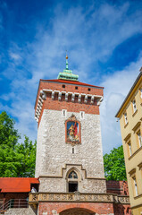 Wall Mural - Beautiful cozy street in Krakow, Poland