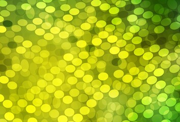 Light Green, Yellow vector layout with circle shapes.