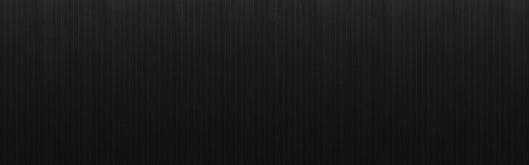 Wall Mural - Panorama of Black and gray plastic surface texture and background seamless