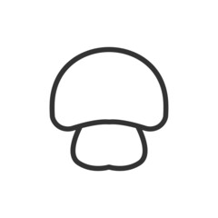 Poster - Mushroom line icon.