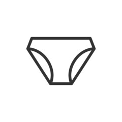 Canvas Print - Panty line icon.