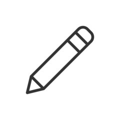 Sticker - Pencil minimal line icon.