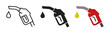 © lovemask - Refuel gun icon on white background. Vector illustration.
