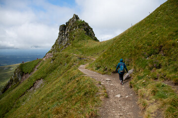 Montagne volcanique en France : vue sur le Puy de Sancy, Auvergne