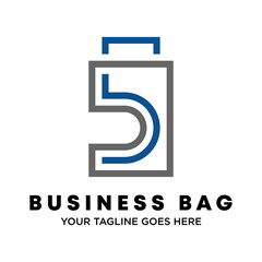 Poster - letter or word bb or double b font with line bag image graphic icon logo design abstract concept vec