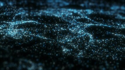 Wall Mural - Sparkling Particles Field