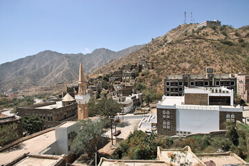 Sticker - The historic village Rijal Almaa, Saudi Arabia