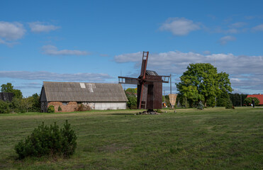 Wall Mural - old windmill in the countryside