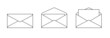 © PF-Images - Set of envelope icons isolated on white background
