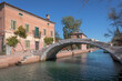 Torcello, Venezia. Ponte del Diavolo XV° sec. sul Canale Maggiore dell' Isola.