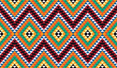  Geometric ethnic oriental ikat pattern traditional Design for background,fabric,wrapping,clothing,wallpaper,Batik,carpet,embroidery style.