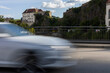 01.09.2021, GER, Bayern, Passau: Verkehr auf der Ilzbrücke Stadteinwärts Richtung Angerstraße in Passau.