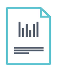 Sticker - financial document icon