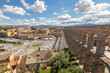 Segovia, Spain. Views of the Old City and the Acueducto de Segovia, a Roman aqueduct or water bridge built in the 1st century AD
