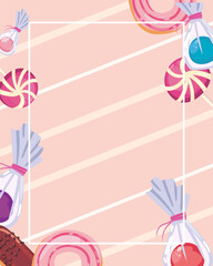 Canvas Print - sweet food banner