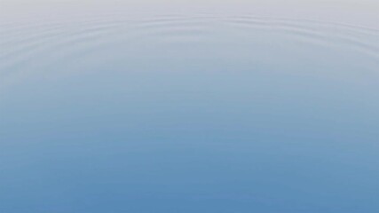 Poster - Abstract small balls jumping and touching a liquid surface with ripples. Design. Small soft spheres flying and hitting water surface.