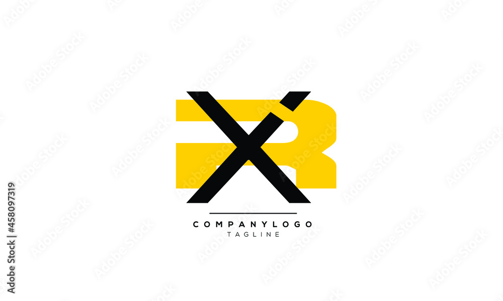Alphabet letters Initials Monogram logo XR, XR INITIAL, XR letter Stock ...