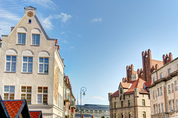 Wall Mural - Gdansk old town, HDR Image