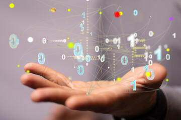 Technology background. Big data concept