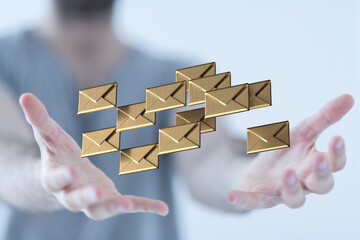 Poster - Email Inbox Electronic Communication Graphics Concept
