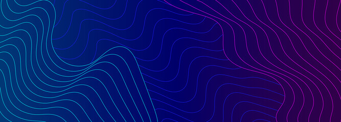 Aufkleber - Abstract background of lines. Digital technology cyber backgroun. Vector illustration.
