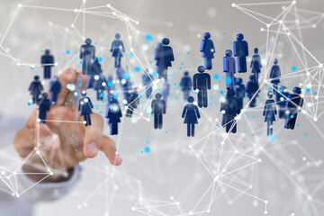 organization chart team concept networking