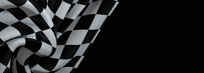 Aufkleber - checkered flag, end race background
