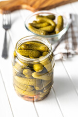 Poster - Small pickles. Marinated pickled cucumbers.