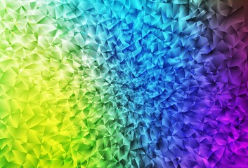  Light Multicolor vector abstract polygonal background.