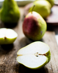 Wall Mural - Fresh pears fruit