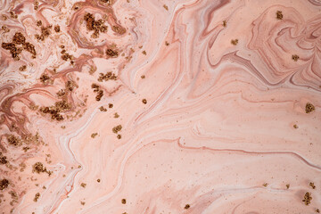  Rose gold marble swirl background DIY feminine flowing texture experimental art