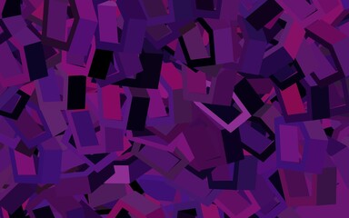 Dark Purple, Pink vector texture with colorful hexagons.