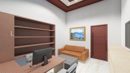 Office Interior Rendering 2