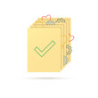 © Максим - List of tasks with stages. To-do list with purpose and consistent implementation. Vector illustration.