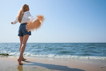 Low Angle Beach And Sea Free Stock Photo - Public Domain Pictures
